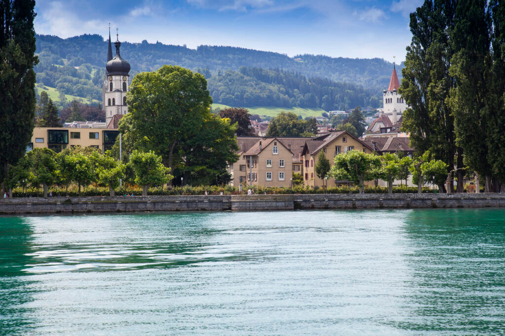 blick auf wasserburg am bodensee